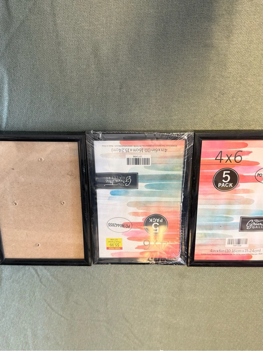4x6 Black Picture Frame - Pack of 3